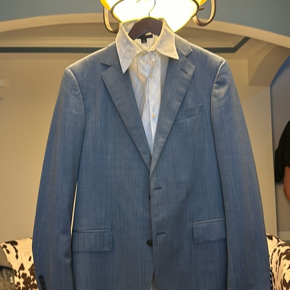 Ermenegildo Zegna Tindari Blue Wool Blazer - Picture 3 of 13